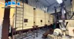 Coffee roasting line with silos roaster grinder and packaging machine