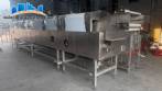 Continuous stainless steel production line for potato chips and shoestring fries, MCI 400 to 500 kg per hour.